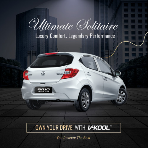 Kaca Film V-KOOL Ultimate Solitaire HONDA BRIO Samping VK10