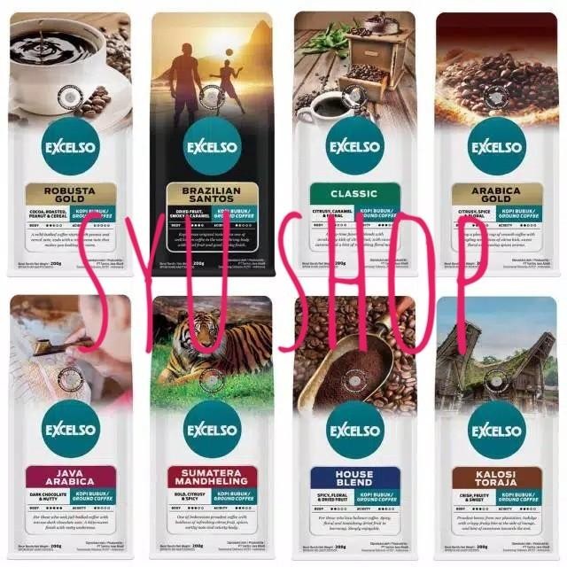 

Excelso 200 Gr Ground Coffee Kopi Bubuk
