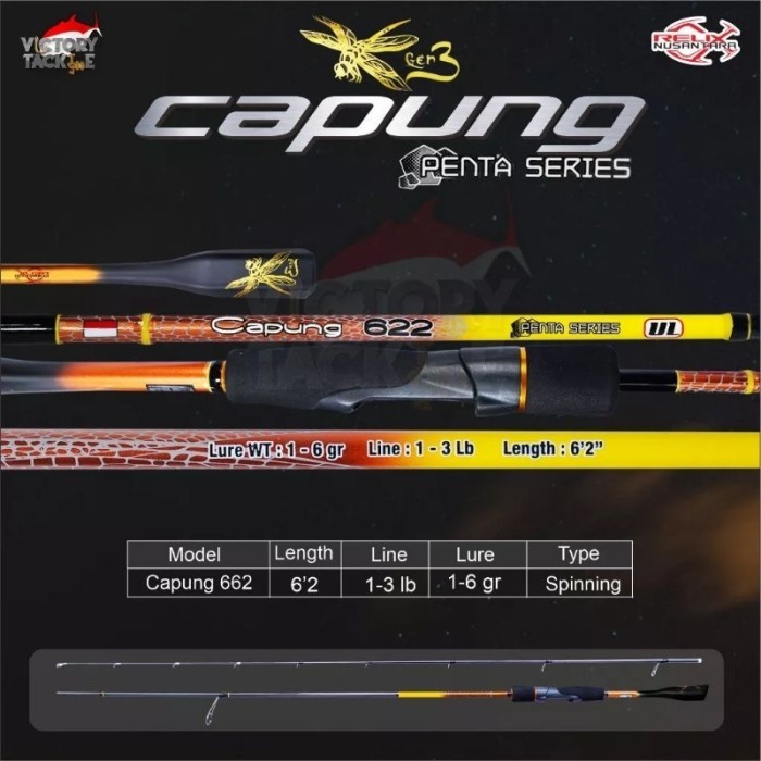 Joran CAPUNG 622 /662/702/732/762 UL Gen 3 Penta Series - Free Packing