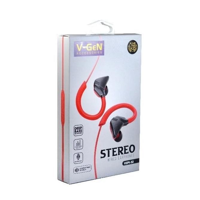 :::::::] Earphone V-GEN VEP 1-32 stereo wired earphone Deep bass