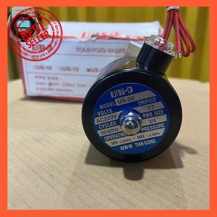 | SBK | SOLENOID VALVE STEAM UNI-D 3/4 INCH US 20 VOLT 220AC BEST QUALITY