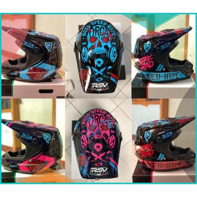 HELM RSV ORCA ESQUELETO VIOLET ROSE DAN BLACK ROSE LIMITED 11OKTZ4 acc