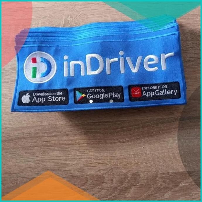 Emblem besar indriver biru Bordiran punggung indriver biru murah keren