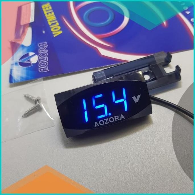 voltmeter motor digital slim waterproof aozora voltmeter aki 11OKTZ4 p