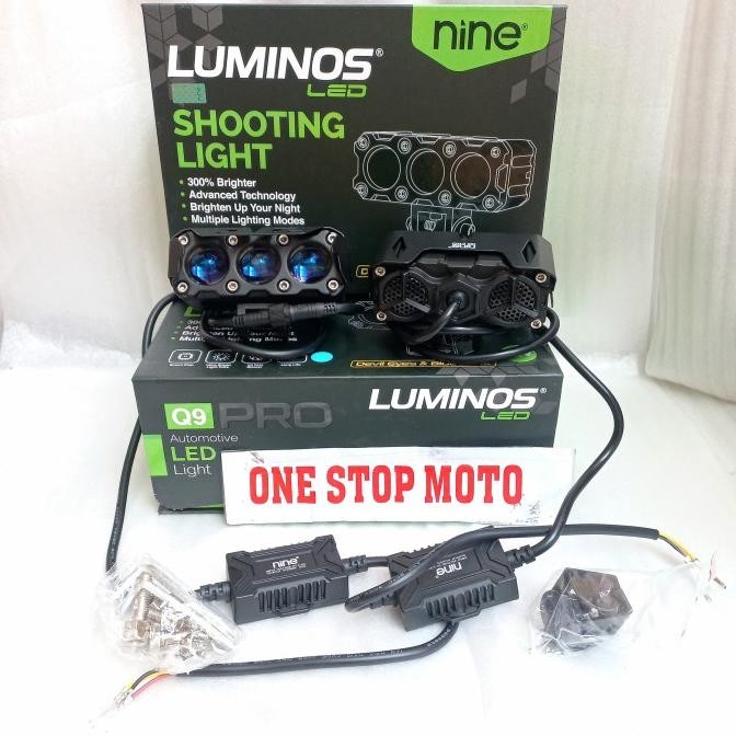 LAMPU SOROT LAMPU TEMBAK LASER Q9 LUMINOS UNTUK MOBIL DAN MOTOR