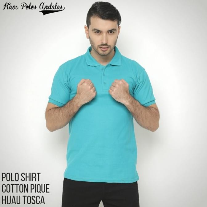 KAOS POLOS POLO COTTON PIQUE HIJAU TOSCA