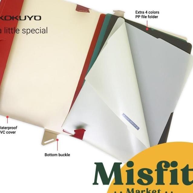 

KOKUYO RETRO FILE DOCUMENT WITH CLOSURE A4 (4 PP FOLDER) TAS DOKUMEN