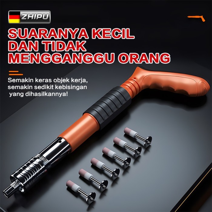 PRODUK TERBATAS zhipu Ramset Gun Tembak Paku Tembok Beton Paku Lurus Mini