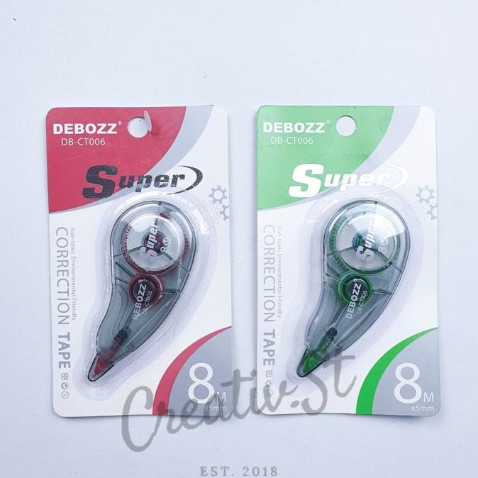 

Tip-ex Kertas / Correction Tape Debozz DB-CT006 8 Meter