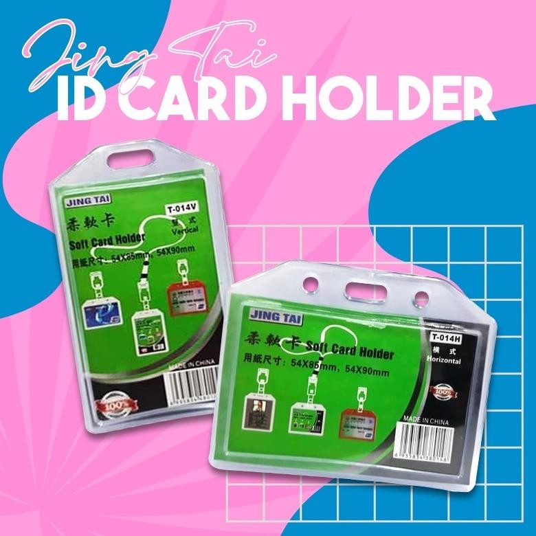 

Card Holder / casing Tempat ID Card Karet Casing ID Jelly Dua Sisi/Pemegang ID/Pelindung ID 54*90Mm Vertikal/Horizontal