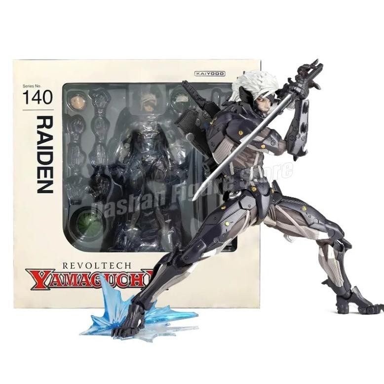 kaiyodo revoltech metal gear rising: revengeance action figure raiden figurine pvc movable collectio