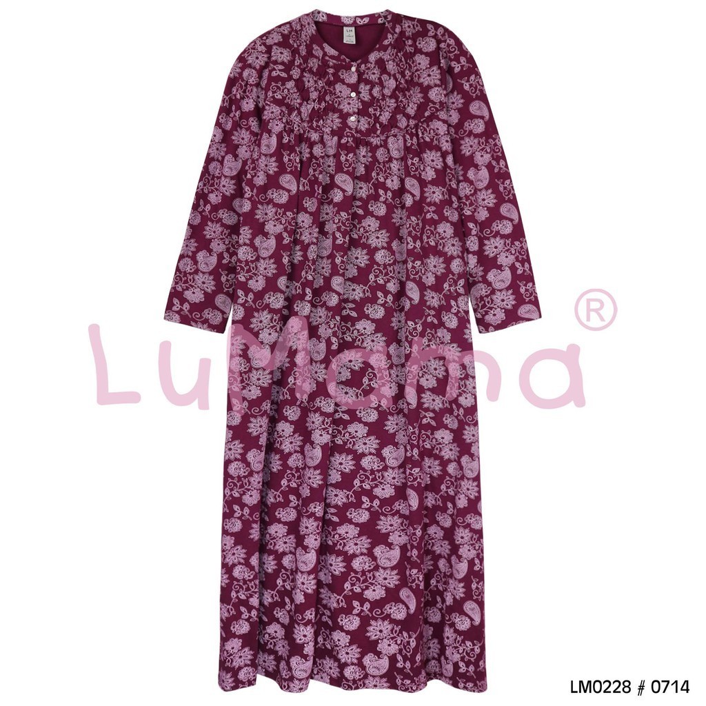 LuMama Daster Gamis Wanita Lengan Panjang / LM0228 0714