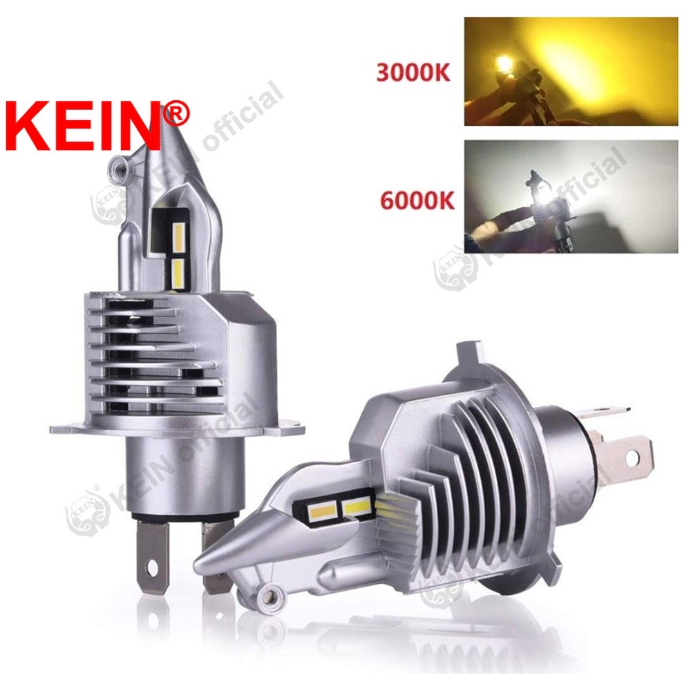 KEIN H4 Lampu Depan Led Hi-lo Beam H4 HS1 Lampu Depan LED Bohlam LED Lampu Depan Mobil untuk Sepeda 