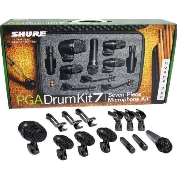 Shure PGA DRUM KIT 7 Mic Drum Set 7pcs Original with cables hh