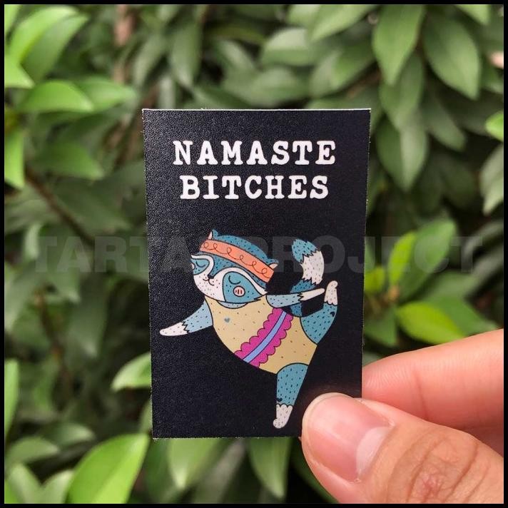 

TERMURAH STICKER STIKER VINYL - NAMASTE B!TCHES YOGA !!!!!!