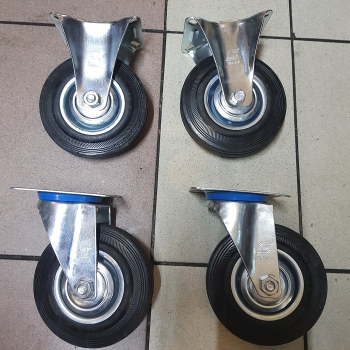 Diskon Roda Troli Karet 8 Inch (2 Muter 2 Mati )