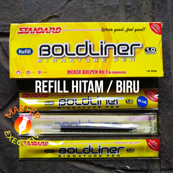 

Sale [Pak] Refill Standard Boldliner Pro Black / Blue Signature Pen 1.0
