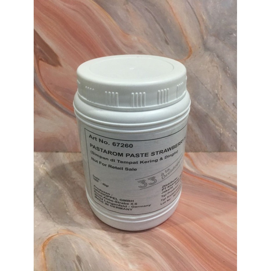 

Dreidoppel Pastaroom Strawberry H Paste 1kg