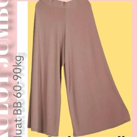 Celana Kulot Jersey Panjang Wanita Ukuran Jumbo Bigsize
