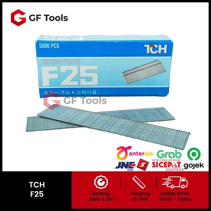 

TERBARU ISI PAKU TEMBAK F25 TCH STAPLES ANGIN BENTUK I 25MM AIR GUN NAILER F30 !!!!!