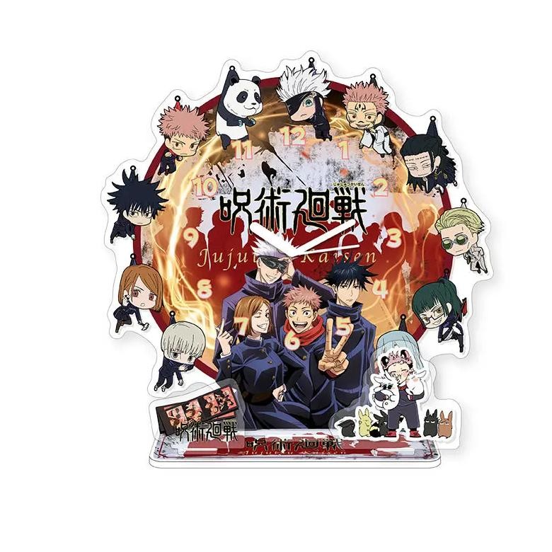 anime jujutsu kaisen action figure timer clock stand model megumi fushiguro acrylic decoration gifts