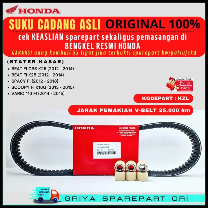 BEST DEAL VANBELT BEAT FI ORIGINAL HONDA VANBELT SCOOPY FI ORIGINAL VANBELT HONDA SPACY FI ORIGINAL 