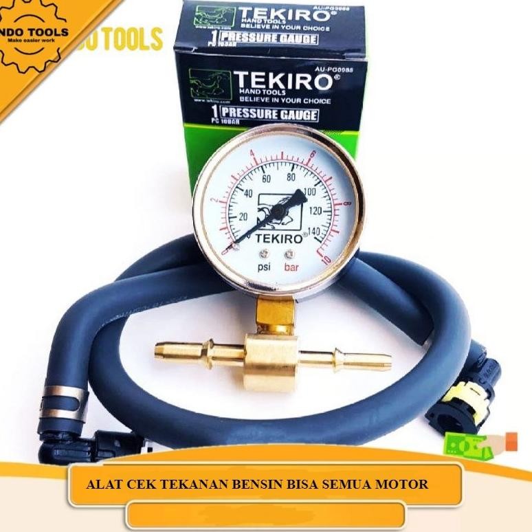 Spiro .Fuel Pump Tester Alat Cek Ukur Tekanan Pompa Bensin Nyak Fpg Fuel Pressure Gauge Tekiro.
