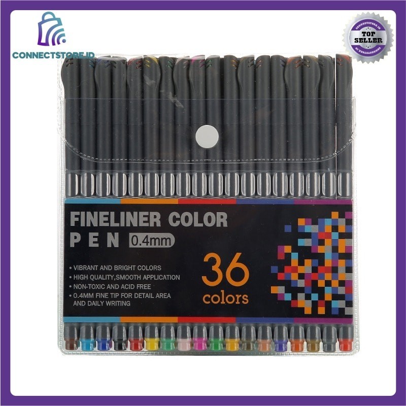 

Pena Warna Drawing Pen Fine Point Art Watercolor 0.4mm 36 Color Tv4