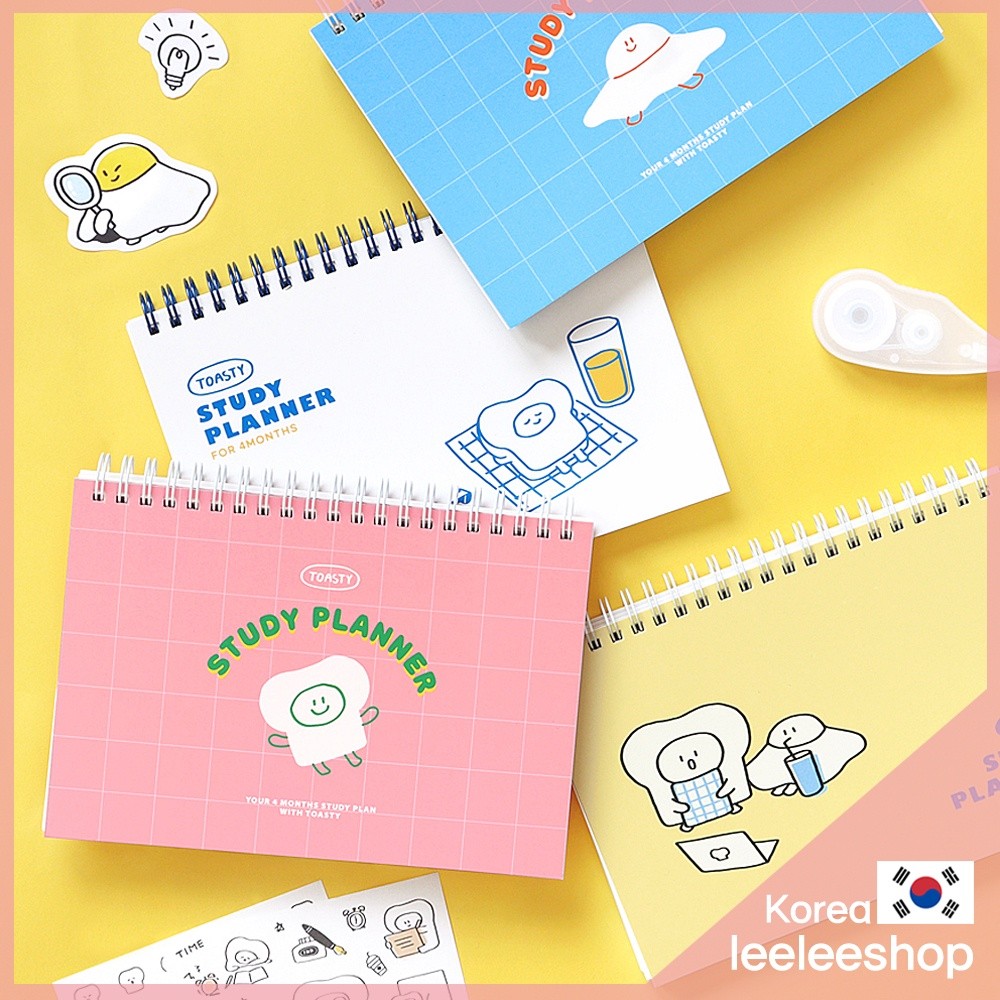 

INDIGO_Toasty Study Planner 4 Bulan Korea Stationery |1YqTLU74|