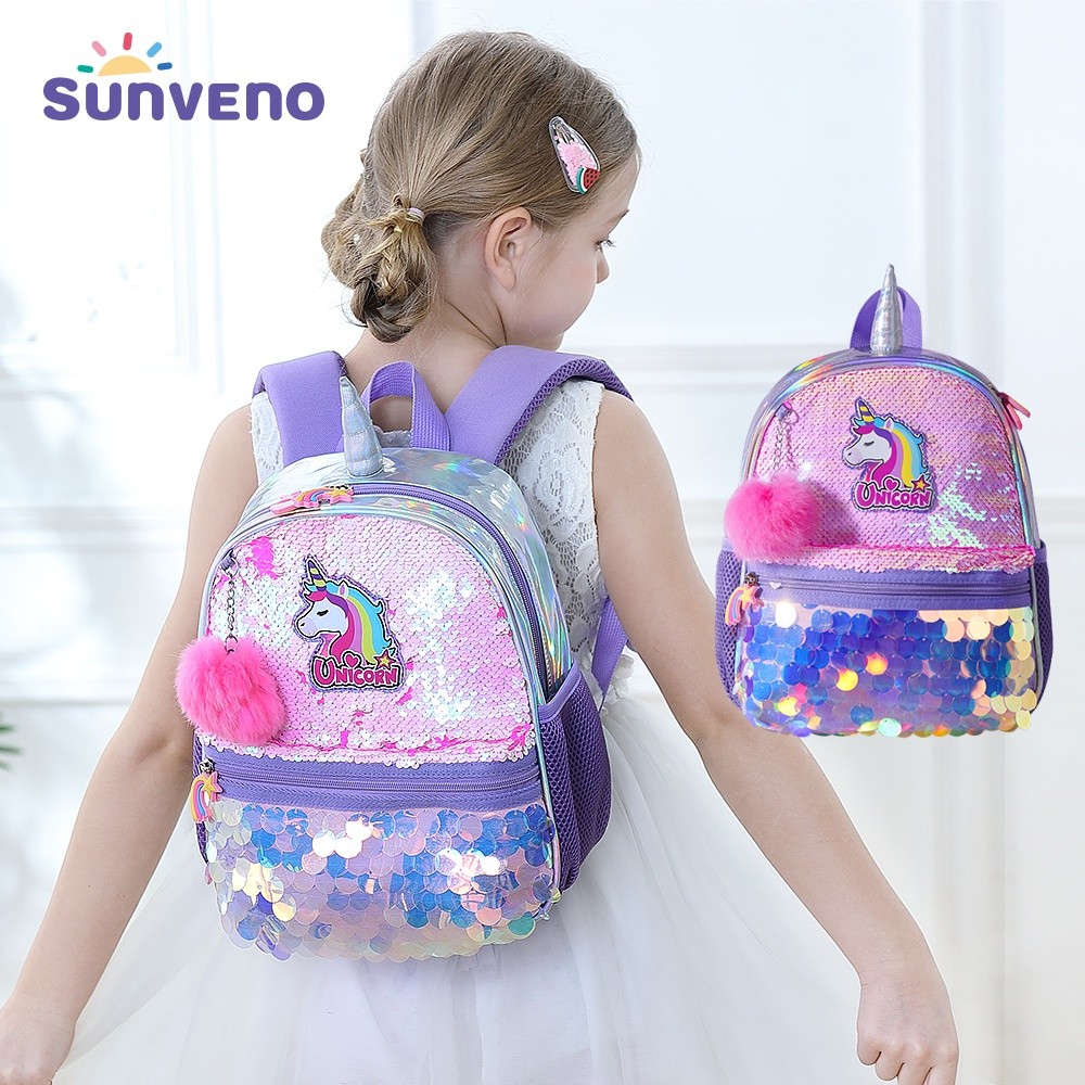 

Ransel Anak-anak Sunveno untuk Anak Perempuan Tas Prasekolah untuk TK SD - Dapat Dibolak-balik Payet, Unicorn, Hadiah Ringan |ipyPd1j4|