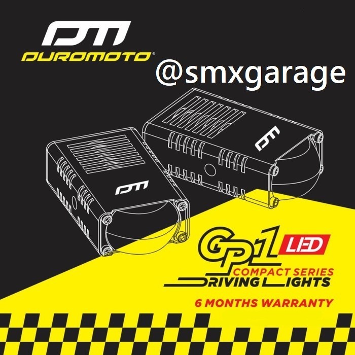 DUROMOTO GP1 SLIM 25 / 50 watt duromoto gp1 gp 1 blue lens