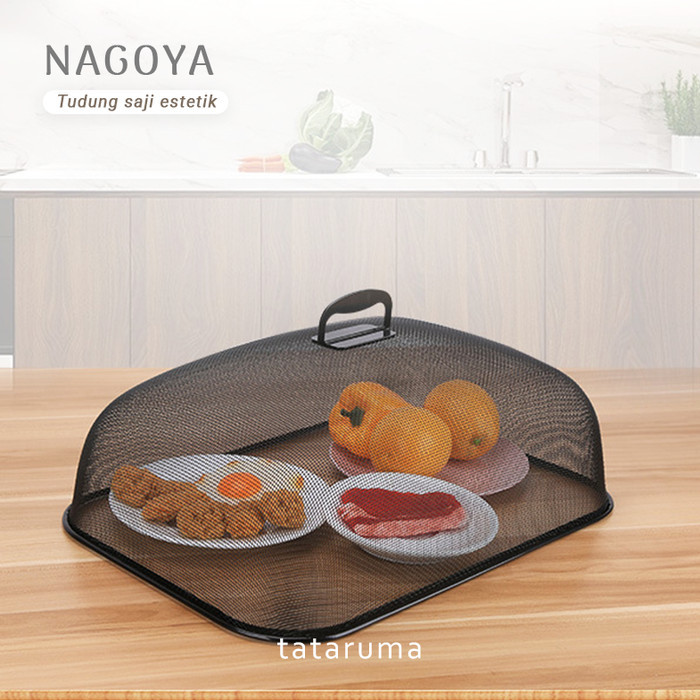 

NAGOYA L - Tudung Saji Stainless Kotak Bulat Putih Estetik