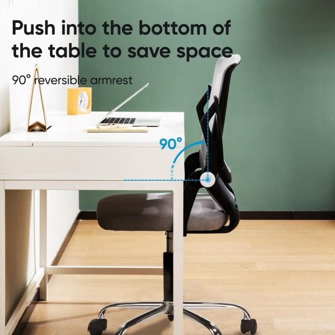 Deli Office Chair / Kursi Kantor / Kursi Kerja Sandaran Tangan E4931