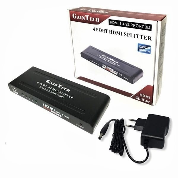 Hdmi Splitter 4 Port Gaintech Spliter