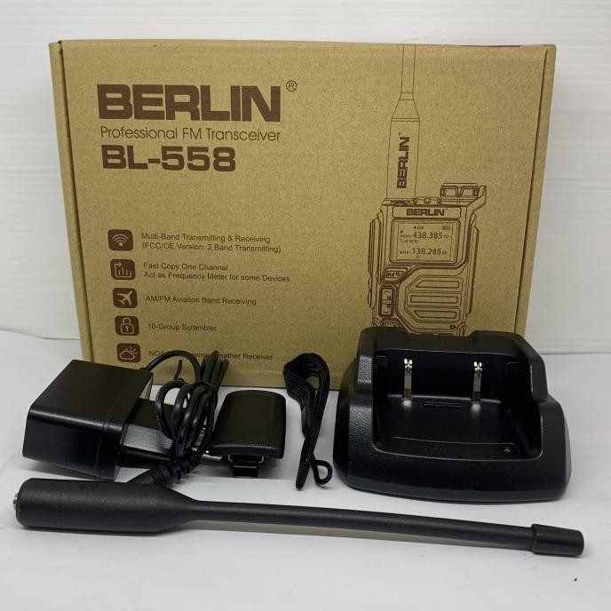 Ht Berlin BL-558 dualband Radio 558 multiband Receiver murah