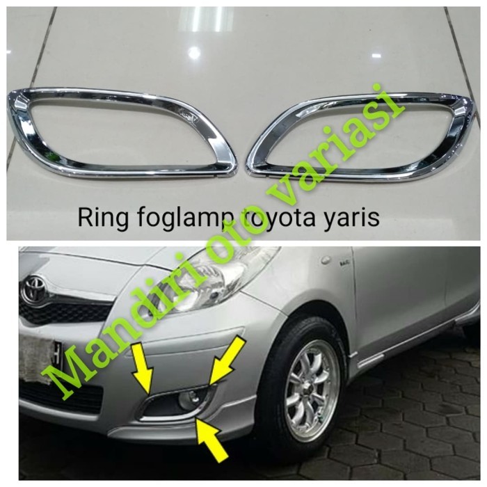 Sale Garnis Cover Ring Fog Lamp Lampu Depan Toyota Yaris