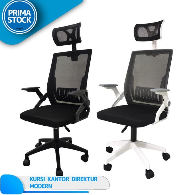 KURSI KANTOR MINIMALIS DIREKTUR MANAGER OFFICE JARING MESH MODEL KOREA