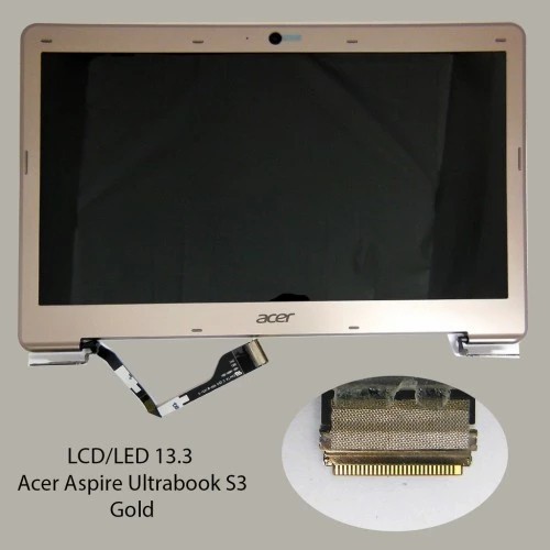 ada LED LCD ACER ASPIRE ULTRABOOK S3 SERIES S3-391 S3-951 SILVER GOLD