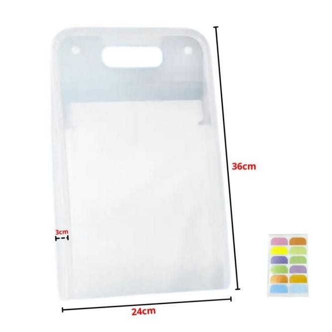 

TAS FILE HANDLE WARNA TRANSPARAN ANTI AIR MULTI LAYER FOLDER TAS FILE 13 SEKAT MAP TAS DOKUMEN A4 FOLDER MAP KERJA DOCUMENT HHG