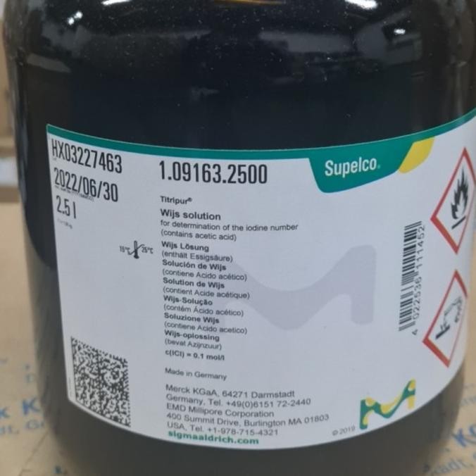 Wijs Solution / Wij's Solution Merck 2.5L