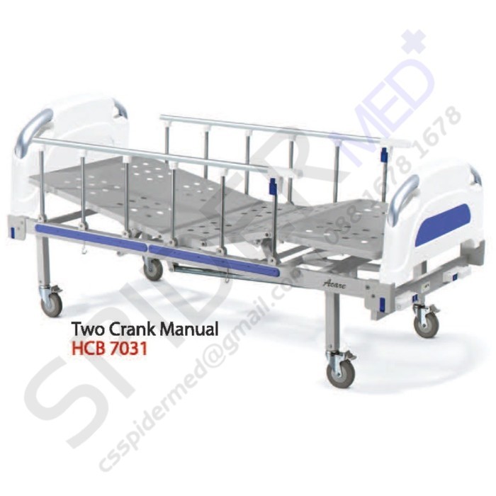 Acare Hospital Bed 2 Crank Manual HCB 7031 / Ranjang Pasien 2 Engkol