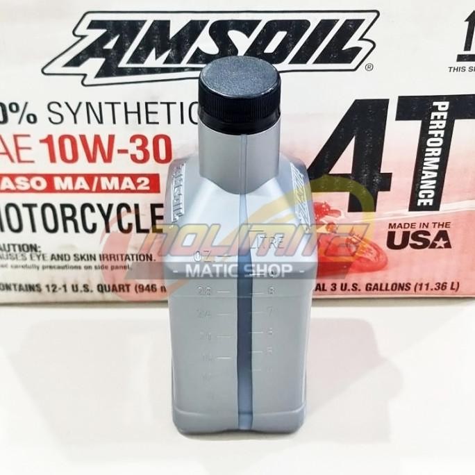 Oli Amsoil Motorcycle 10W-30 Full Synthetic 4T Barangbaru