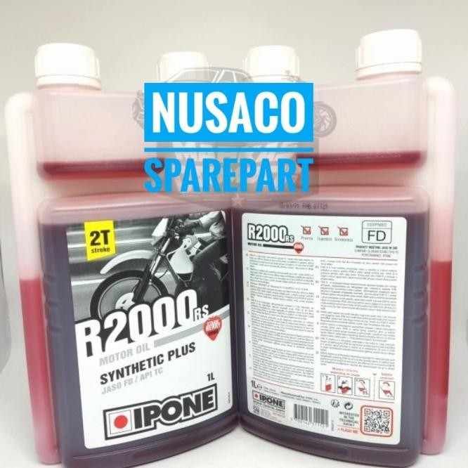 Oli Samping 2 Tak Ipone R2000 Rs 1 Liter Wangi Strawberry Diskon