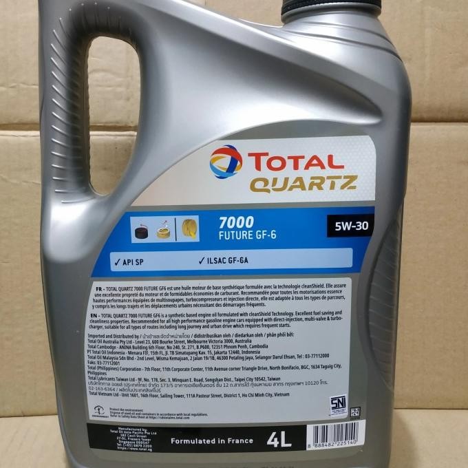 Paket Oli Total 5w-30 4L + Filter Oli Nissan