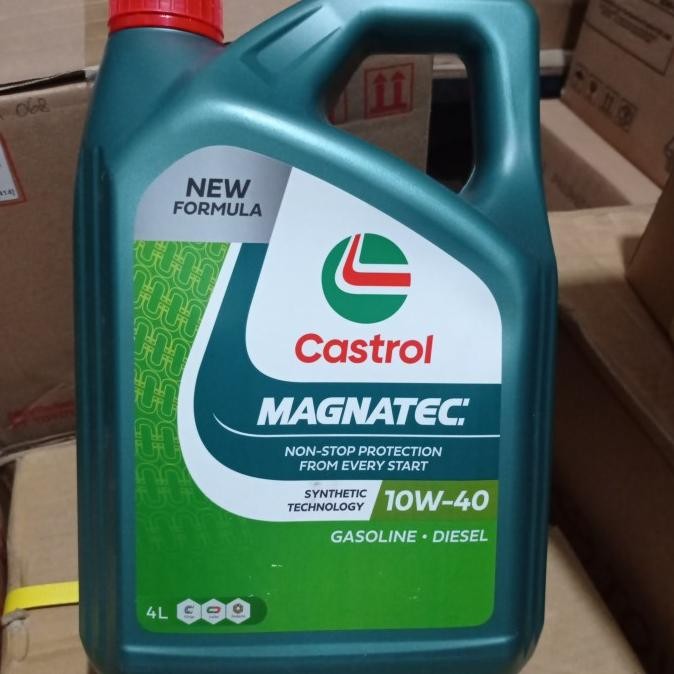 oli mesin Castrol Magnatec SAE 10-40 4 liter jamin 100% ASLI
