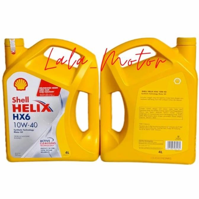 Oli Shell Helix HX6 4L/ Oli mobil 10W-40