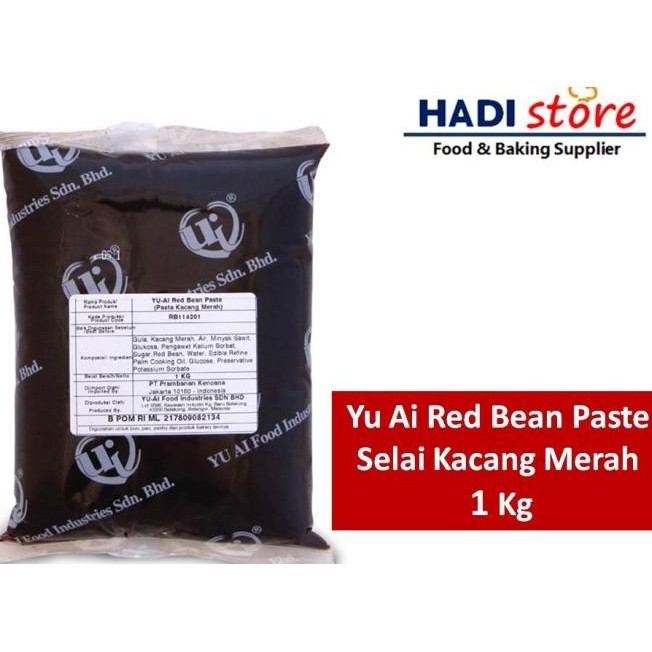 

Yu Ai Red Bean Paste / Pasta Selai Kacang Merah - 1 Kg