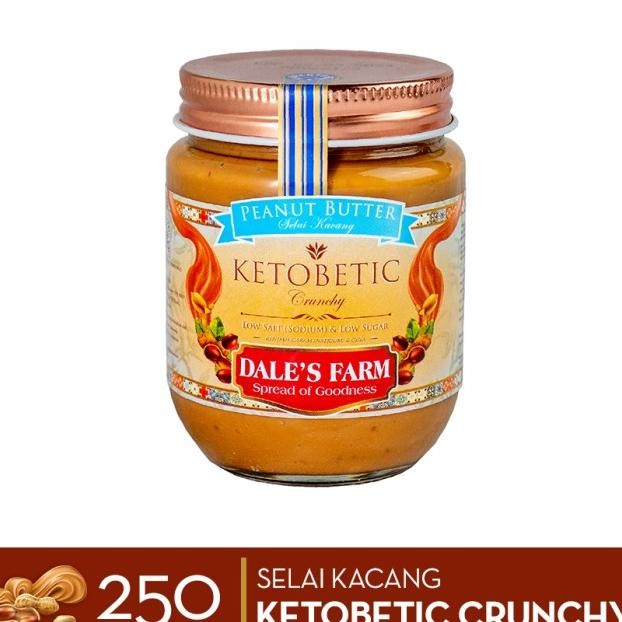 

Dale'S Farm Ketobetic Crunchy Peanut Butter - Selai Kacang 250Gr