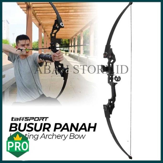 Busur Panah Pemula Dewasa 1 Set Hunting Archery Bow Merk TaffSPORT - TEB