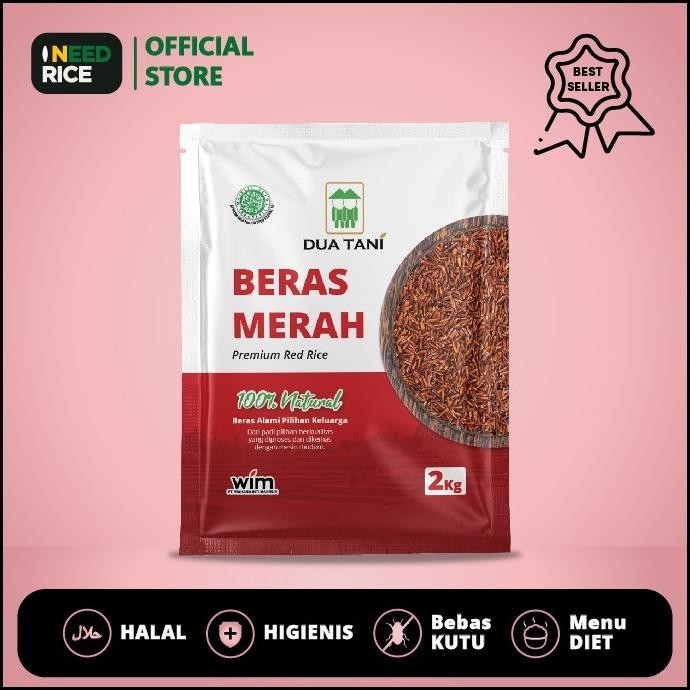 

Beras Merah Dua Tani 2kg -HALAL Cocok Untuk Diet dan Kualitas terjamin MRS04